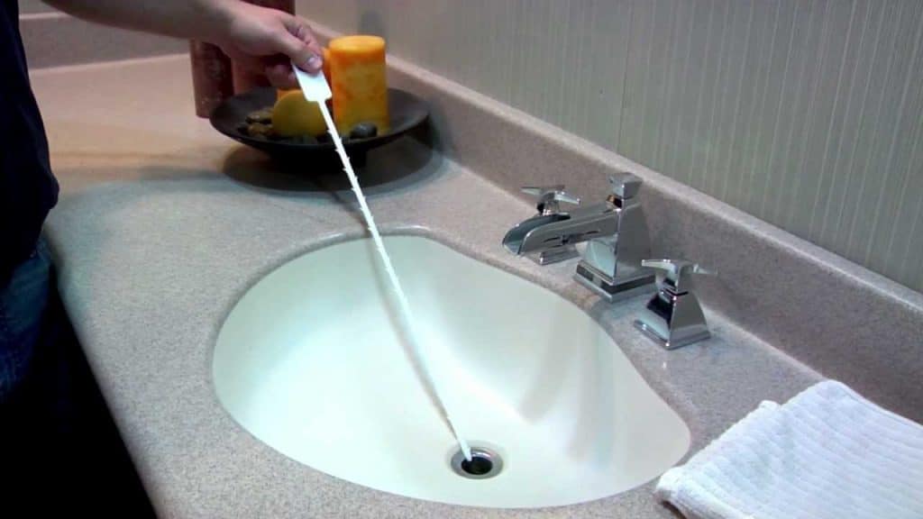 standing drano in bathroom sink